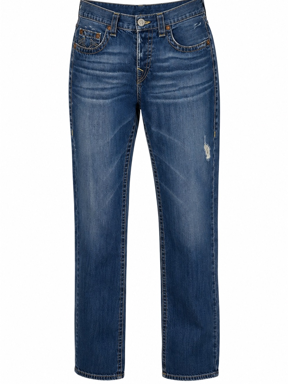 True Religion Drew Straight Leg Jeans Dark Wash Denim Women's 31 Y2K